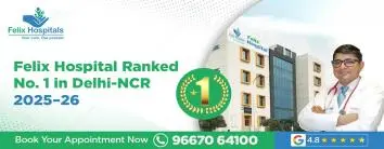 Felix Hospital Ranked No. 1 in Delhi-NCR Survey 2025–26