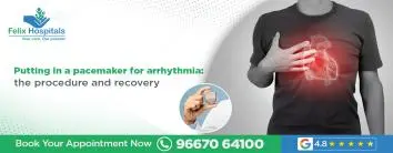 Putting in a pacemaker for arrhythmia